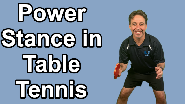 Basic Stance in Table Tennis