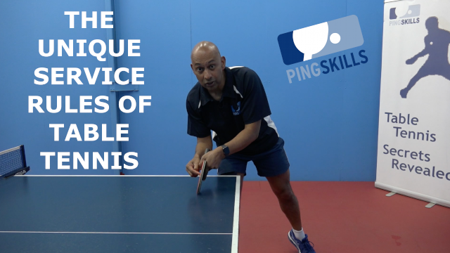 The Unique Service Rules of Table Tennis